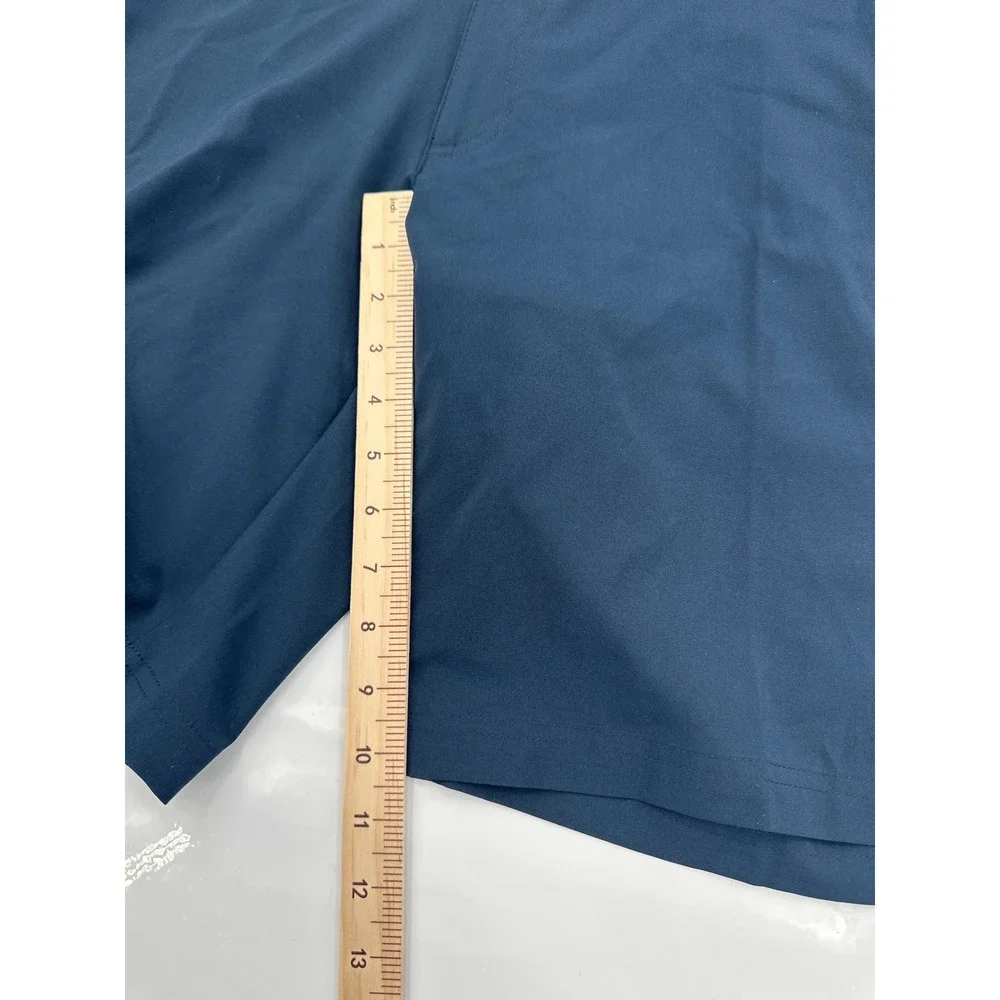 Ben Hogan Mens Performance Golf Shorts Blue Size 40 Stretch Flat Front WT4440